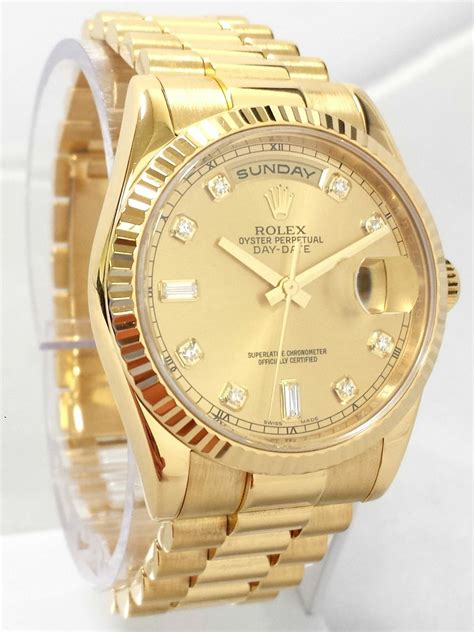 Rolex Day Date President 118238 Champagne Dial 18K Yellow